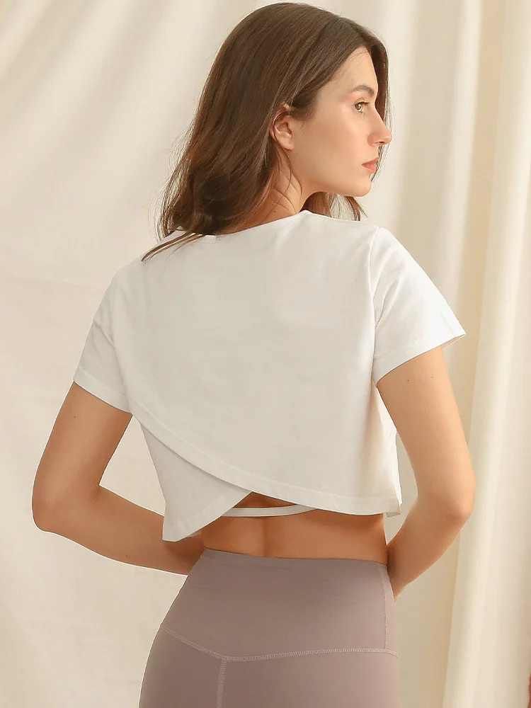 Sean Tsing® 100% Cotton T-shirts Women Short Sleeve Solid Color Stylish Cropped Tops Sport Fitness Active Pullover Summer Tees
Sean Tsing® 100% Cotton T-shirts Women Short Sleeve Solid Color Stylish Cropped Tops Sport Fitness Active Pullover Summer Tees