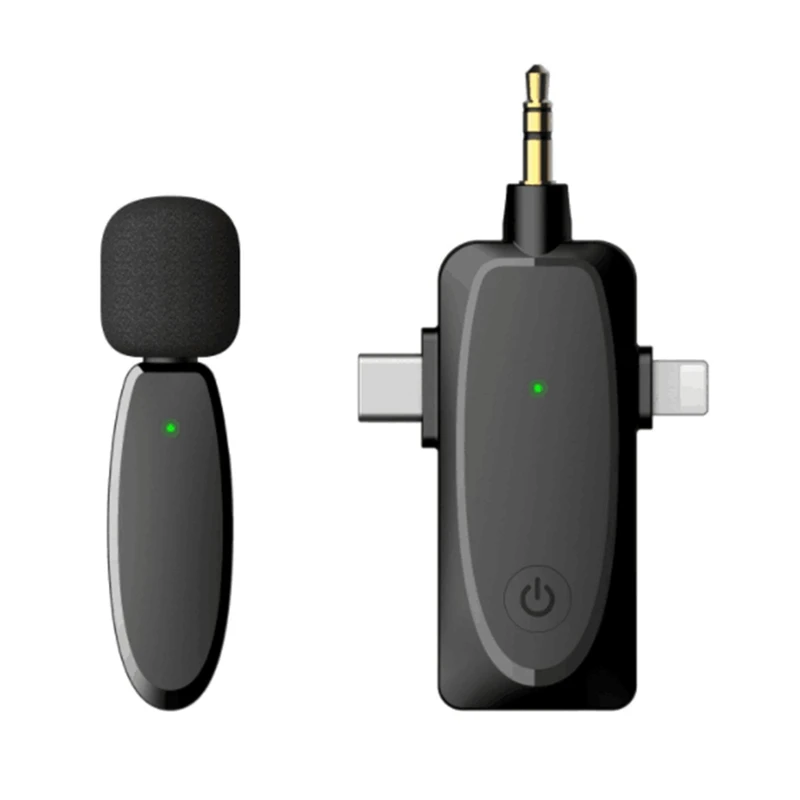 3 In 1 Wireless Lavalier Microphone With Audio Monitor Function Vlog Mic For Iphone Android Computer Camera
3 In 1 Wireless Lavalier Microphone With Audio Monitor Function Vlog Mic For Iphone Android Computer Camera
