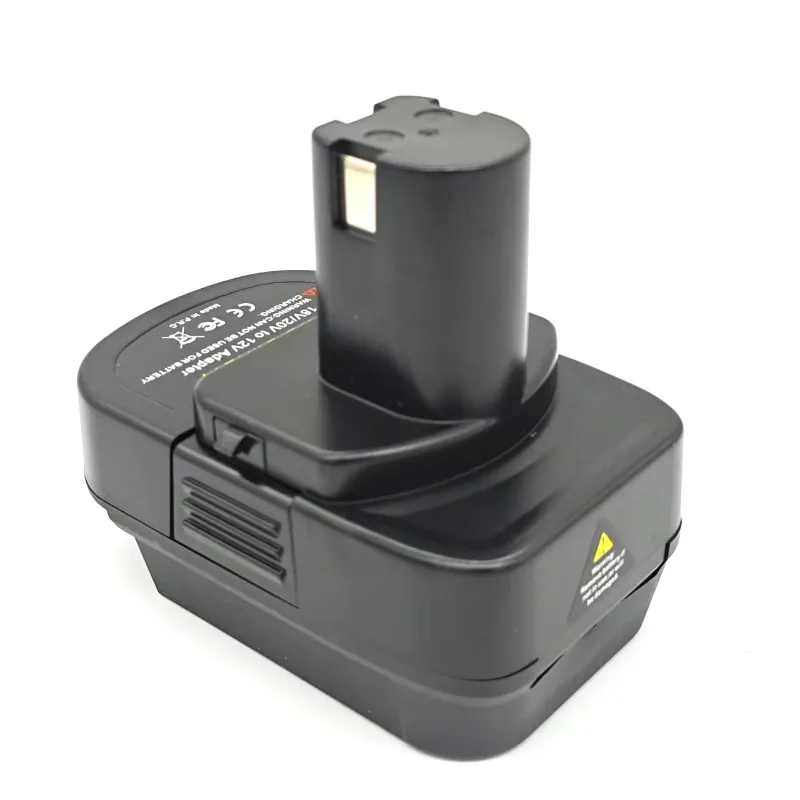 For Milwaukee/DL 18/20V Li-ion Batteries Converts To for Ryobi 12/14.4V Ni-CD Battery Cordless Tools Battery Adapter Converter
For Milwaukee/DL 18/20V Li-ion Batteries Converts To for Ryobi 12/14.4V Ni-CD Battery Cordless Tools Battery Adapter Converter