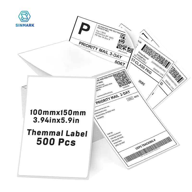 4x6 Inch Direct Thermal Labels 500 Labels Per stacked -Strong Adhesive Labels Resistant to Water & Grease For shipping label
4x6 Inch Direct Thermal Labels 500 Labels Per stacked -Strong Adhesive Labels Resistant to Water & Grease For shipping label