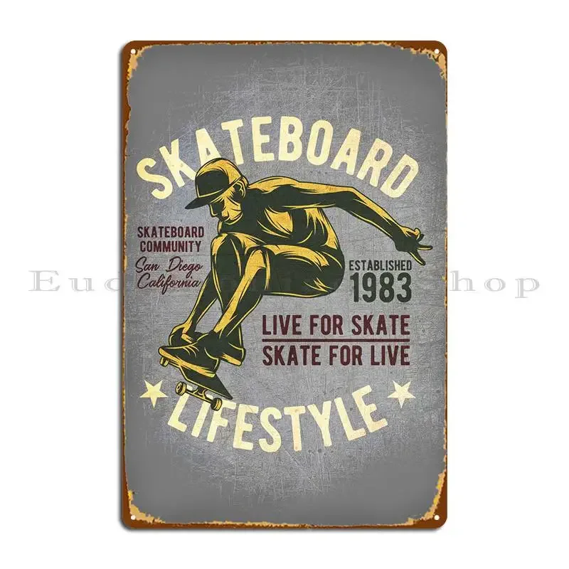 Skateboard Lifestyle Metal Plaque Poster Customized Mural Design Wall Cave Retro Tin Sign Poster
Skateboard Lifestyle Metal Plaque Poster Customized Mural Design Wall Cave Retro Tin Sign Poster