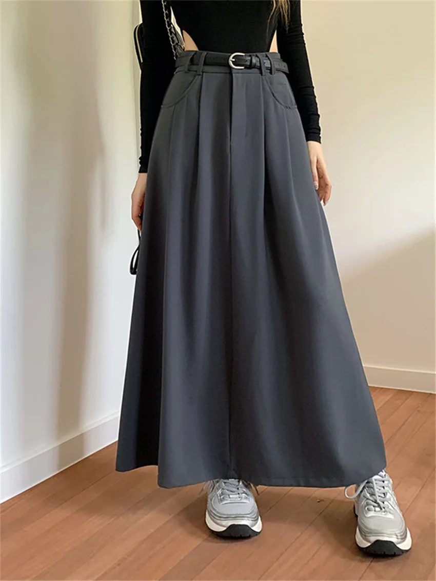 Alien Kitty 2023 Women Maxi Skirts With Belt Minimalist Autumn A-Line High Waist Loose Slim New Mujer Work Wear Office Lady
Alien Kitty 2023 Women Maxi Skirts With Belt Minimalist Autumn A-Line High Waist Loose Slim New Mujer Work Wear Office Lady
