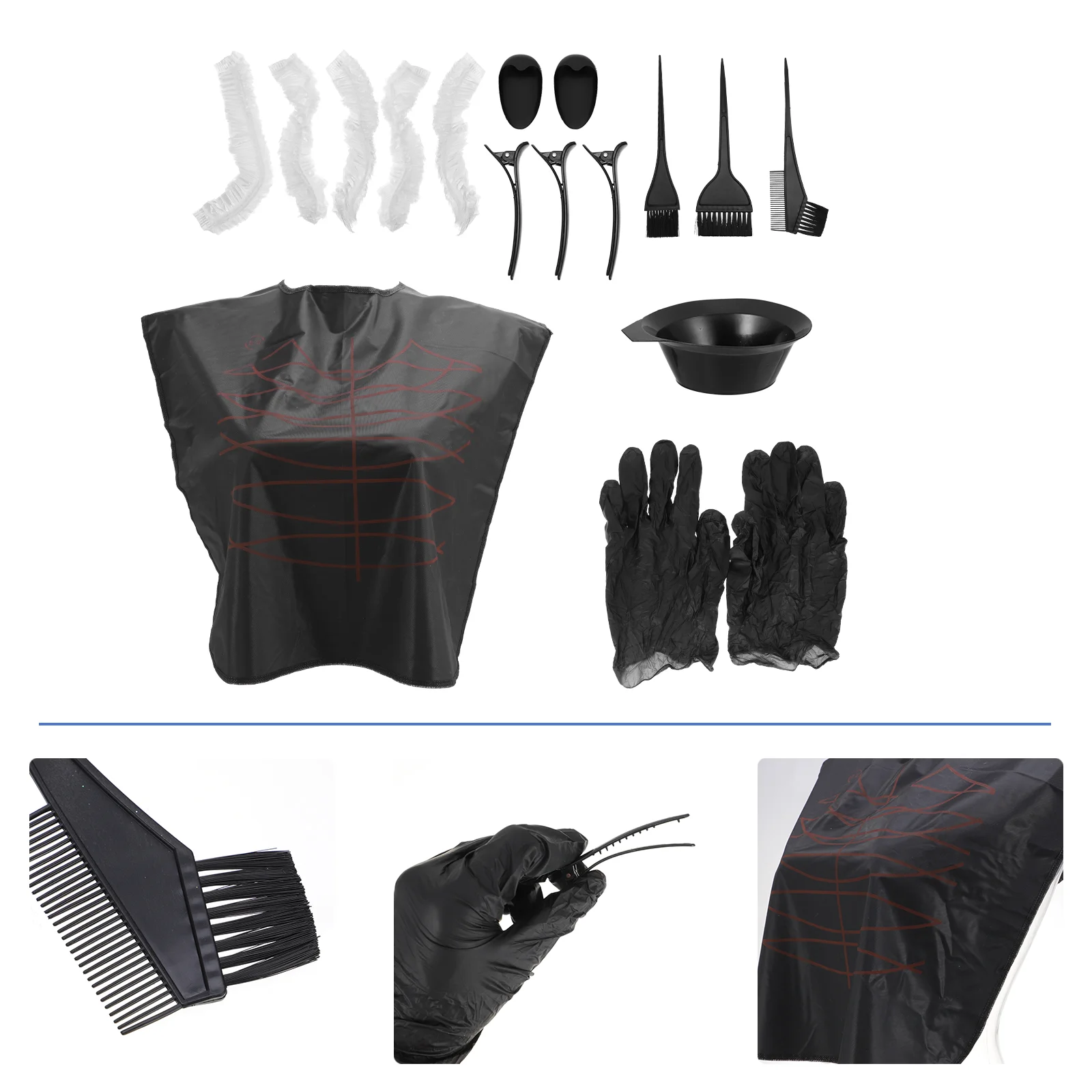 1 Set Hair Coloring Kit 12 pcs Plastic Comb Brush Highlighting Tools Salon Home Use Hair Dye Accessories Comfortable Healthy
1 Set Hair Coloring Kit 12 pcs Plastic Comb Brush Highlighting Tools Salon Home Use Hair Dye Accessories Comfortable Healthy