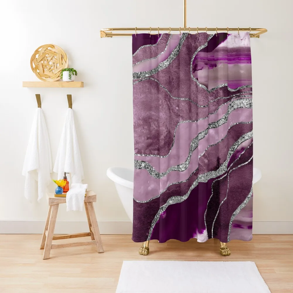 Mauve Pink Marble Agate Silver Glitter Glam #1 (Faux Glitter) #decor #art Shower Curtain Anime Shower For The Bathroom Curtain
Mauve Pink Marble Agate Silver Glitter Glam #1 (Faux Glitter) #decor #art Shower Curtain Anime Shower For The Bathroom Curtain
