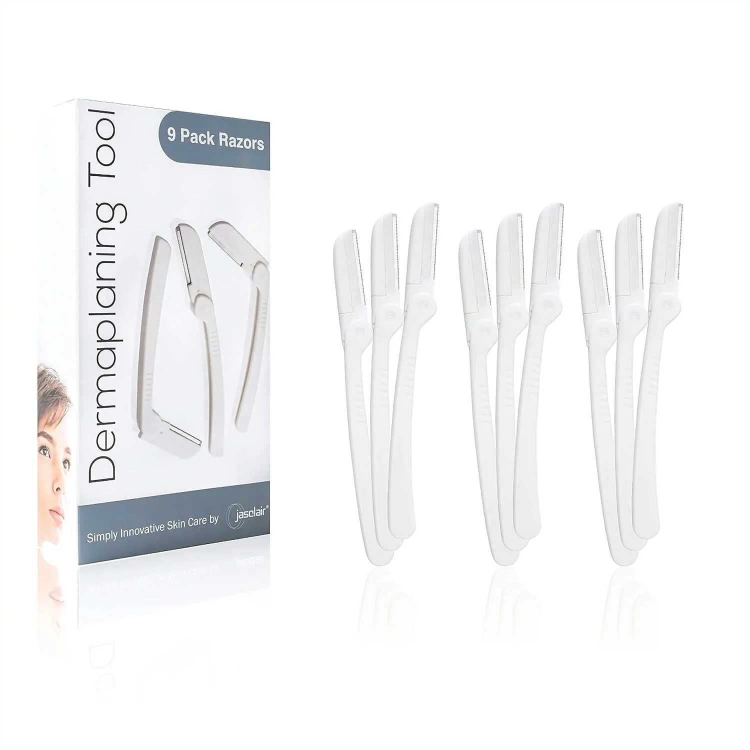 Dermaplaning Razor for Women - Face Shaver for Peach Fuzz, Eyebrow Shaping & Gentle Exfoliation - At Home Facial Hair Remover
Dermaplaning Razor for Women - Face Shaver for Peach Fuzz, Eyebrow Shaping & Gentle Exfoliation - At Home Facial Hair Remover