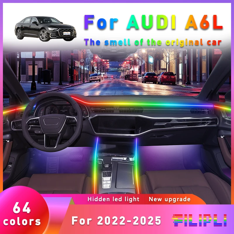 FILIPLI For The Audi A6L For 2018 Sound Activated Multi RGB Colour Lights Music Sync Dynamic Atmosphere Light With App Control
FILIPLI For The Audi A6L For 2018 Sound Activated Multi RGB Colour Lights Music Sync Dynamic Atmosphere Light With App Control