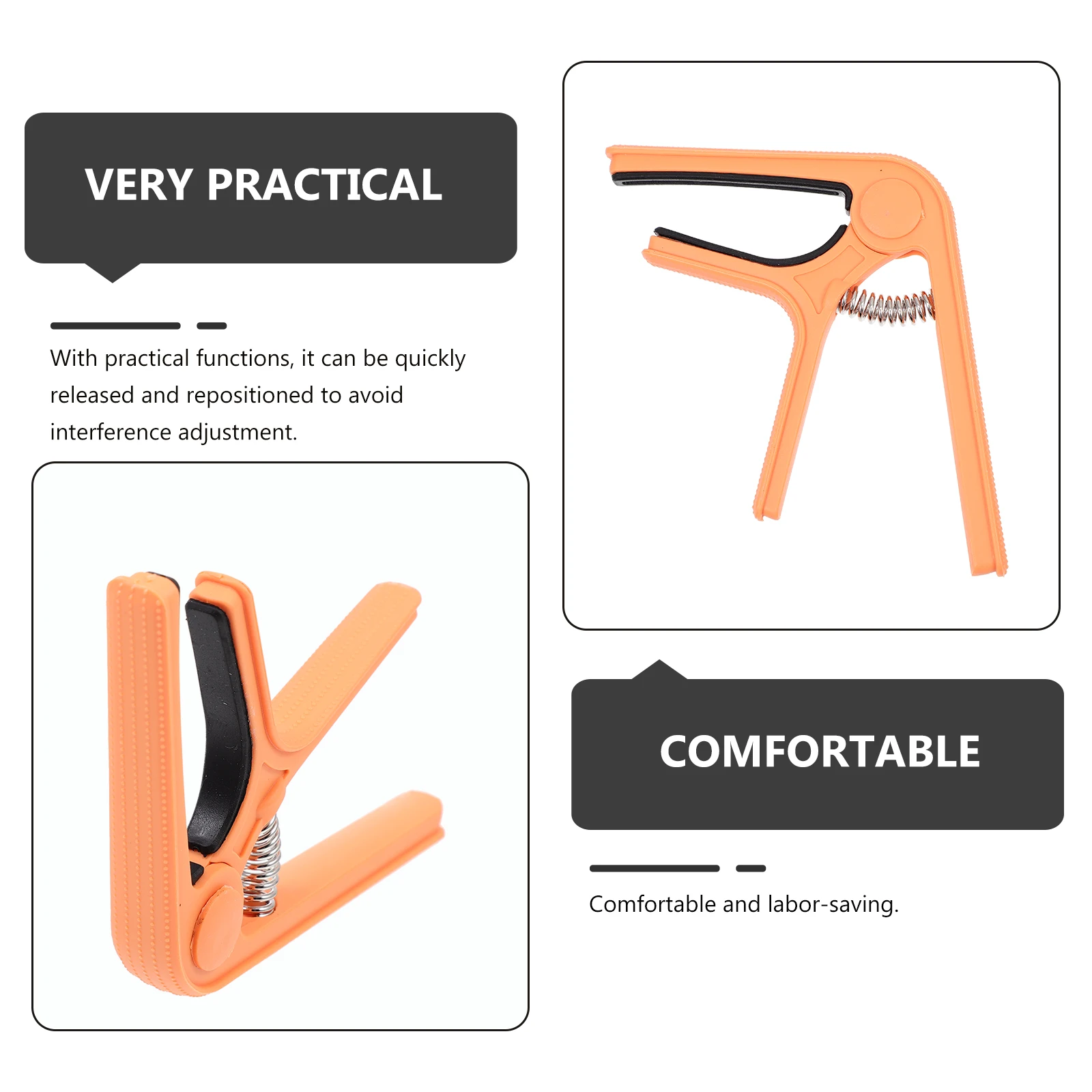 Guitar Capo Plastic Steel High Hardness Durability Universal Clamp Part Musical Instrument Multi function Tuning Accessory S hi 
Guitar Capo Plastic Steel High Hardness Durability Universal Clamp Part Musical Instrument Multi function Tuning Accessory S hi