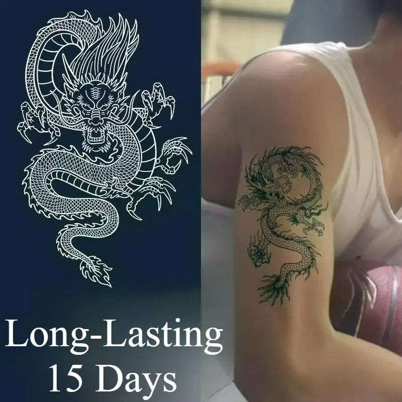 dragon Temporary Tattoos,Tattoo Stickers,Waterproof Long-Lasting 15 Days,Semi-Permanent Fake Tattoo,body art for Men Women
dragon Temporary Tattoos,Tattoo Stickers,Waterproof Long-Lasting 15 Days,Semi-Permanent Fake Tattoo,body art for Men Women