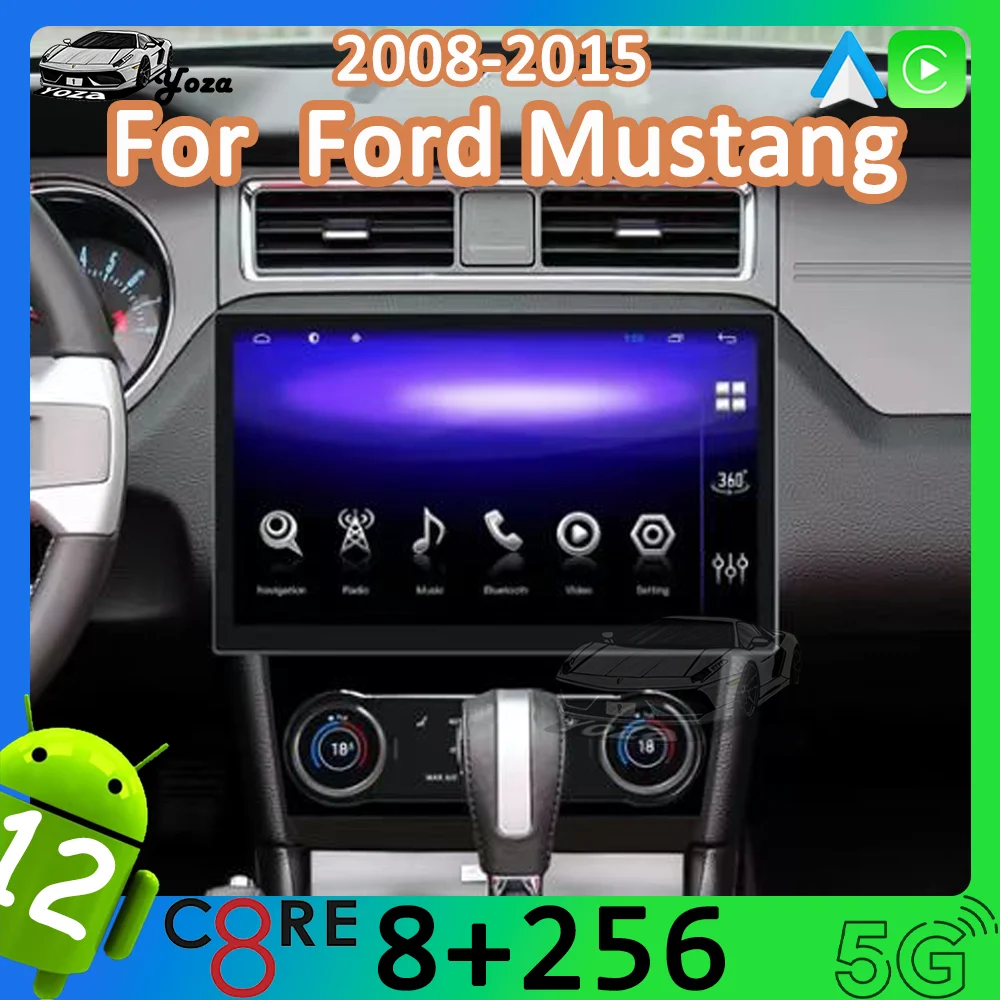 Автомагнитола Yoza Carplay для Ford Mustang GT 2008-2015, Android 11, сенсорный экран, мультимедийный плеер, GPS-навигация, подарок, инструменты, Wi-Fi
Автомагнитола Yoza Carplay для Ford Mustang GT 2008-2015, Android 11, сенсорный экран, мультимедийный плеер, GPS-навигация, подарок, инструменты, Wi-Fi