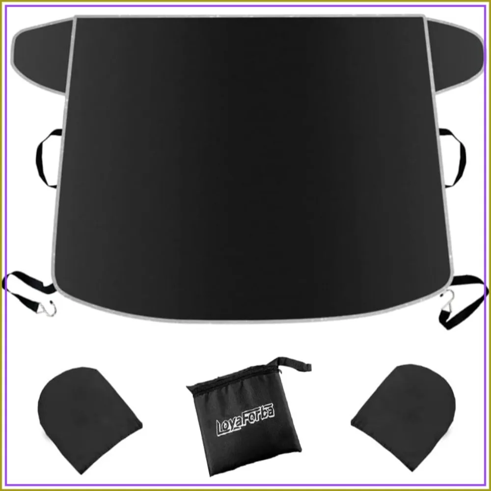 Windshield Snow Cover for Cars, Trucks, Vans - Waterproof, Windproof Winter Frost & Ice Removal Sunshade with Side Mirror Covers
Windshield Snow Cover for Cars, Trucks, Vans - Waterproof, Windproof Winter Frost & Ice Removal Sunshade with Side Mirror Covers