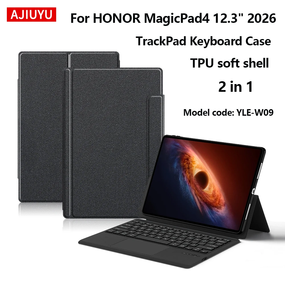 Trackpad Keyboard Case For HONOR MagicPad4 12.3 Inch MagicPad 4 Magic Pad 4 12.3" YLE-W09 Tablet Keyboard Protective Cover Case
Trackpad Keyboard Case For HONOR MagicPad4 12.3 Inch MagicPad 4 Magic Pad 4 12.3" YLE-W09 Tablet Keyboard Protective Cover Case