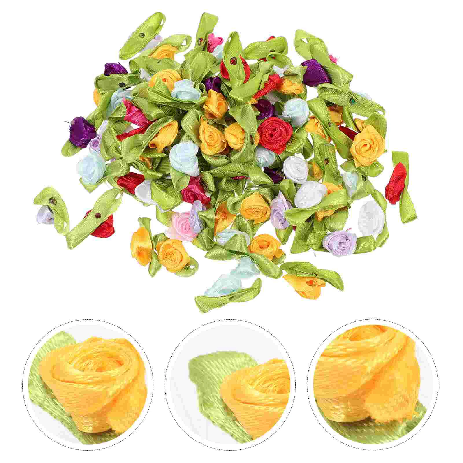 100 Pcs Cloth Flowers Decorative Bride Artificial Ribbon Decorations DIY Garment
100 Pcs Cloth Flowers Decorative Bride Artificial Ribbon Decorations DIY Garment