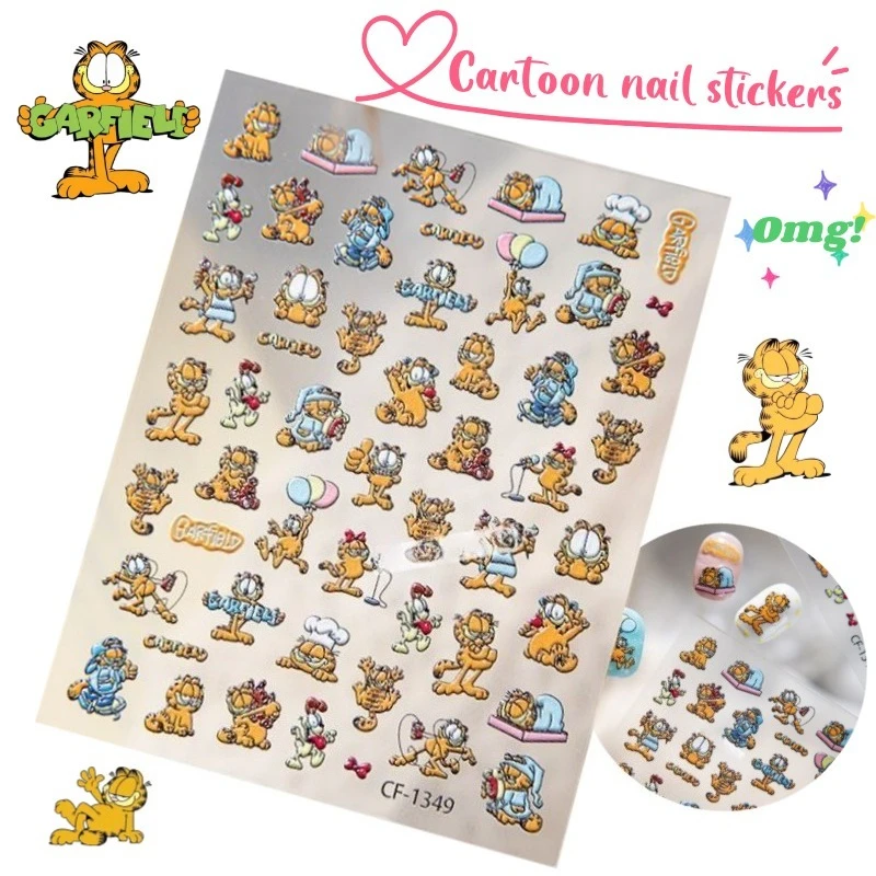 New Garfield Nail Art Stickers High Color Value Creative Personalized Ins Style Stereo DIY Nail Phone Shell Decorative Stickers
New Garfield Nail Art Stickers High Color Value Creative Personalized Ins Style Stereo DIY Nail Phone Shell Decorative Stickers