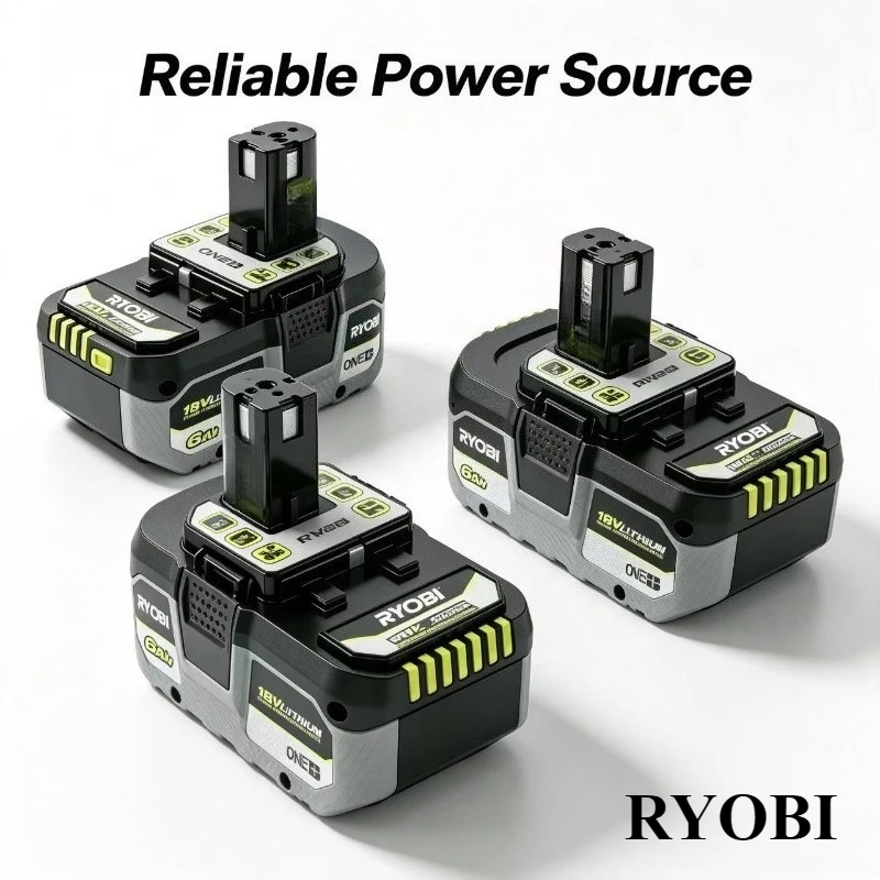 Original RYOBI 18V 6.0Ah large-capacity lithium-ion battery, P104 P107 P108 is suitable for all ONE+ power tools
Original RYOBI 18V 6.0Ah large-capacity lithium-ion battery, P104 P107 P108 is suitable for all ONE+ power tools