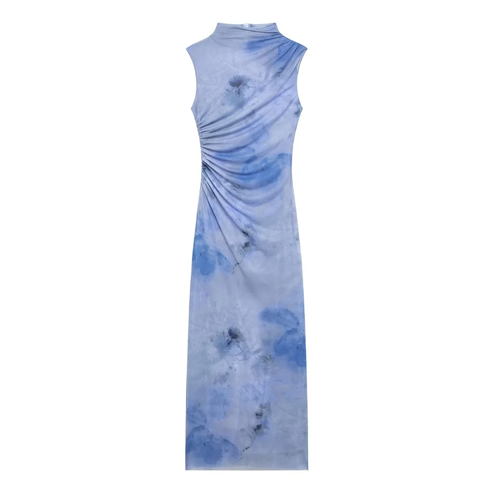 BM&MD&ZA 2025 Spring New Women's Wear Slimming and slimming pleated stand up collar printed sleeveless dress
BM&MD&ZA 2025 Spring New Women's Wear Slimming and slimming pleated stand up collar printed sleeveless dress
