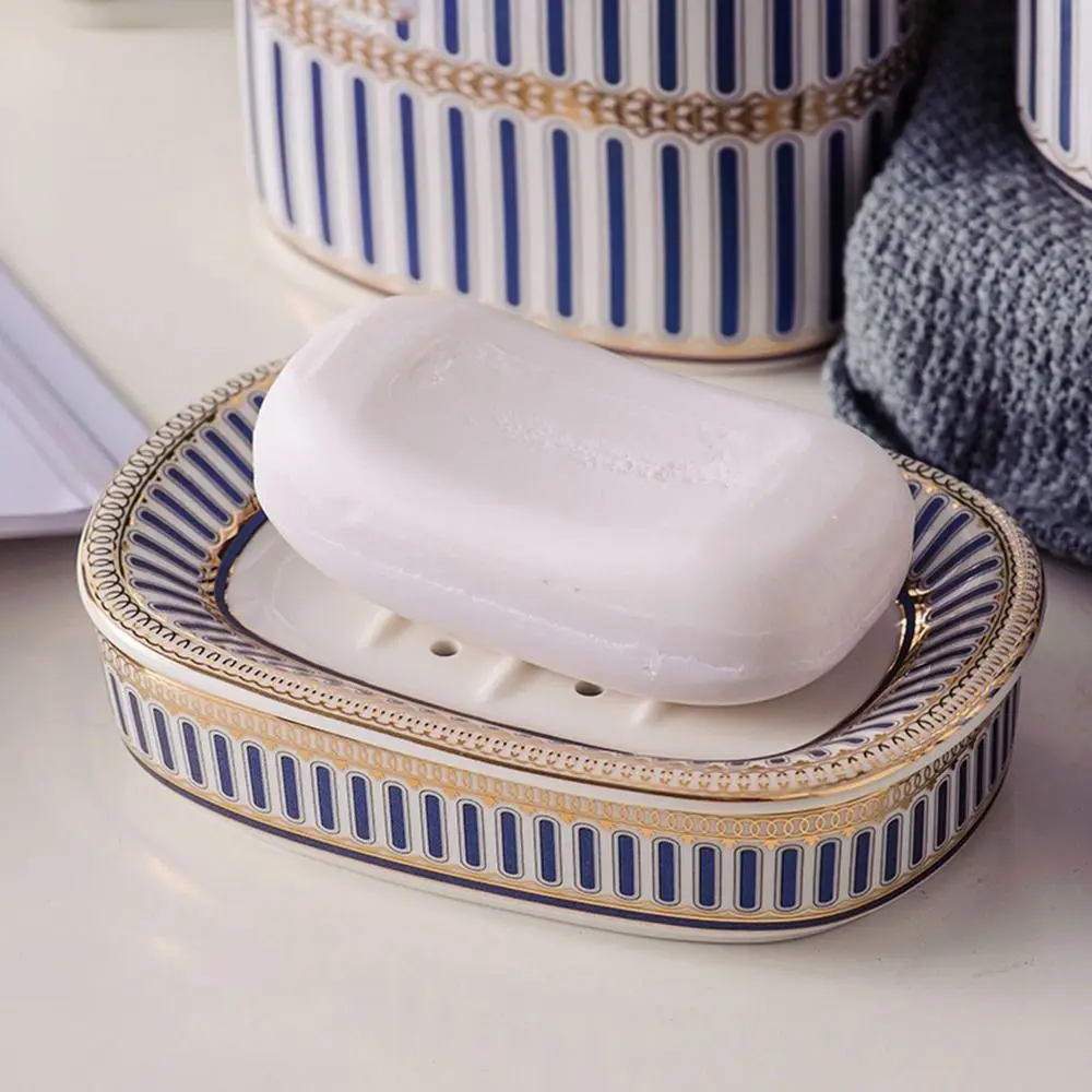 Легкий роскошный керамический держатель для мыла в скандинавском стиле, экологически чистый двухслойный поддон для мыла со сливом, удобная чистка
Легкий роскошный керамический держатель для мыла в скандинавском стиле, экологически чистый двухслойный поддон для мыла со сливом, удобная чистка