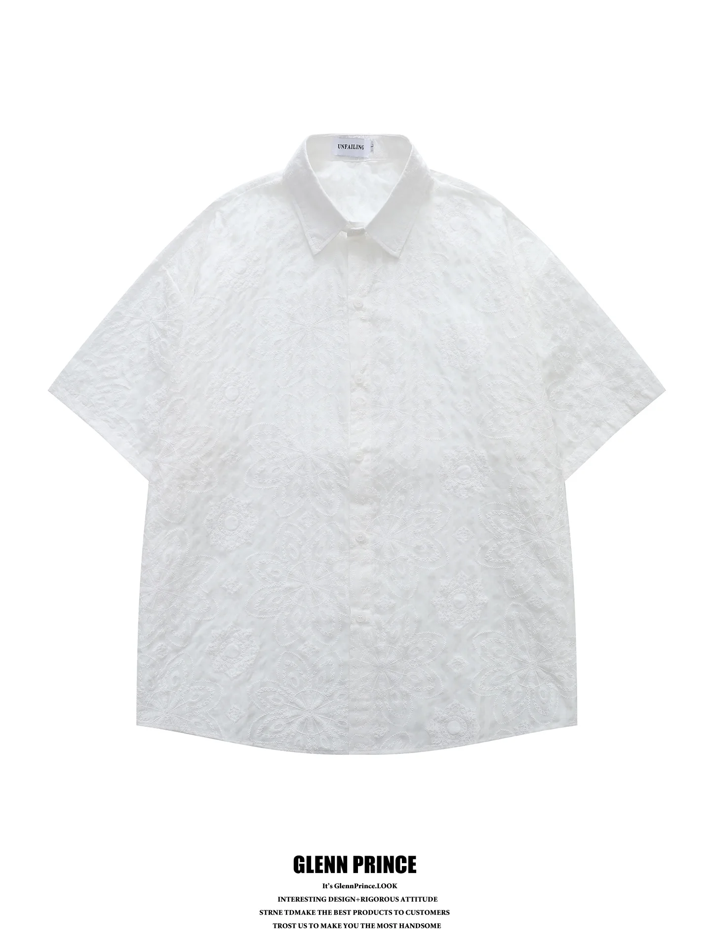 GPstudio Men's Casual Short Sleeve Shirt Breathable Floral Embroidery Texture Summer Lightweight Comfortable Cotton Shirt
GPstudio Men's Casual Short Sleeve Shirt Breathable Floral Embroidery Texture Summer Lightweight Comfortable Cotton Shirt
