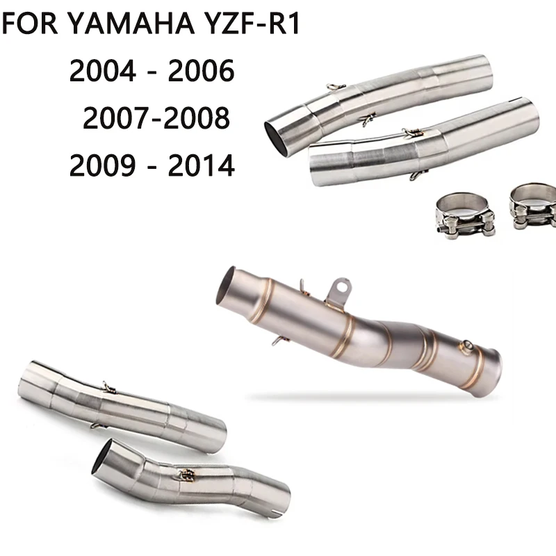 Slip-on Motorcycle Exhaust Middle Link Pip Exhaust For Yamaha YZF-R1 2004 2005 2006 2007 2008 2009 2010 2011 2012 2013 2014
Slip-on Motorcycle Exhaust Middle Link Pip Exhaust For Yamaha YZF-R1 2004 2005 2006 2007 2008 2009 2010 2011 2012 2013 2014