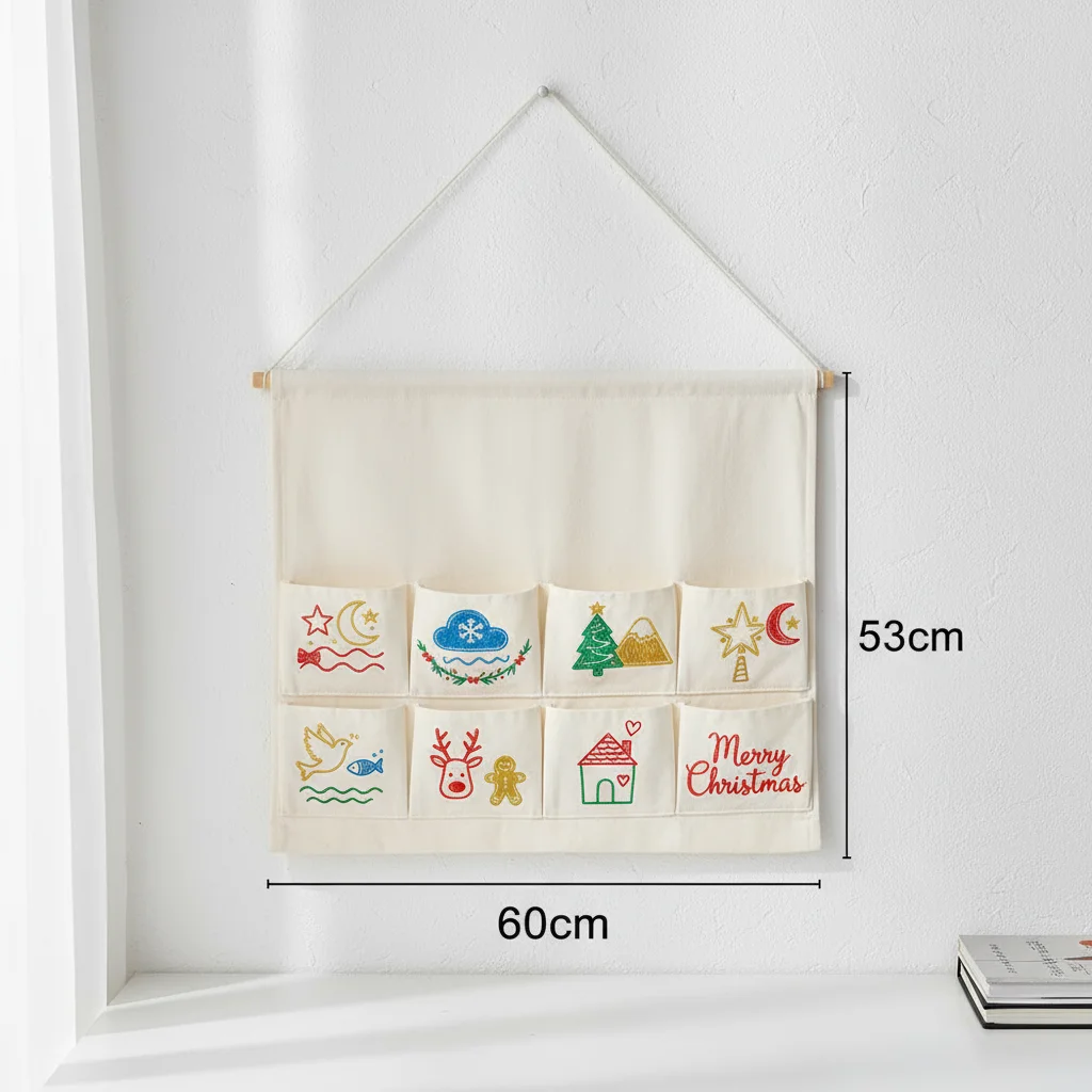 8-compartment Christmas 7-day Founders Day Customizable Canvas Wall-Mounted Storage Bag Holiday Decoration Personalized Reusable
8-compartment Christmas 7-day Founders Day Customizable Canvas Wall-Mounted Storage Bag Holiday Decoration Personalized Reusable