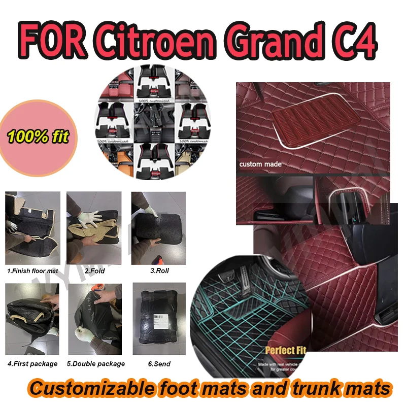 LUXURY Car Floor Mats For Citroen Grand C4 Picasso SpaceTourer 7seat 2006~2013
LUXURY Car Floor Mats For Citroen Grand C4 Picasso SpaceTourer 7seat 2006~2013