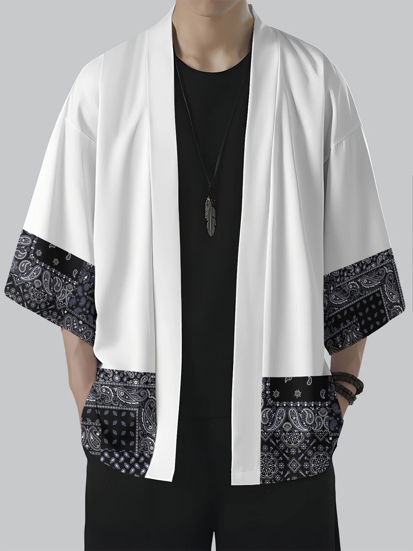 2026 Summer New Men's Kimono 3D Patchwork Vintage Print Casual Fashion Street Style Comfortable Lightweight Soft
2026 Summer New Men's Kimono 3D Patchwork Vintage Print Casual Fashion Street Style Comfortable Lightweight Soft