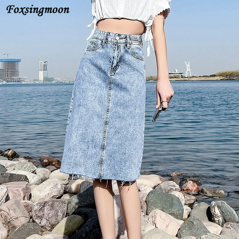 Women Knee Length Denim Skirt Women Casual Pocket High Waist Straight Jeans Skirt New 2022 Summer Fashion Korean Midi Skirt
Women Knee Length Denim Skirt Women Casual Pocket High Waist Straight Jeans Skirt New 2022 Summer Fashion Korean Midi Skirt