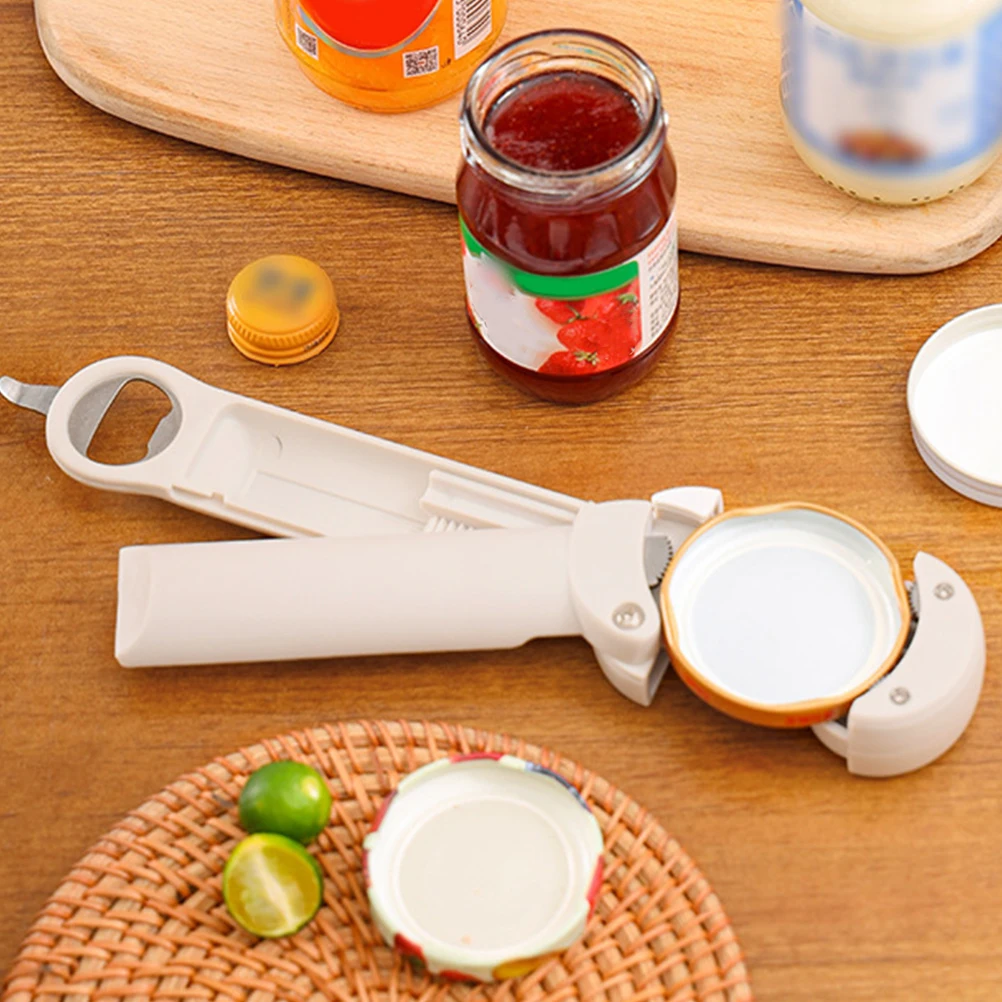 Adjustable Beige Bottle Opener Multifunctional Can Jar Lid Opener Compact Portable Design for Camping Travel Kitchen
Adjustable Beige Bottle Opener Multifunctional Can Jar Lid Opener Compact Portable Design for Camping Travel Kitchen