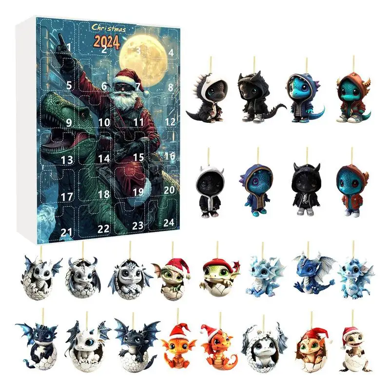 Blue Dragon Christmas Advent Calendar 24X Acrylic Animal Ornaments For Car Interior Set 2024 Cute Holiday Arrival Toys Countdown 
Blue Dragon Christmas Advent Calendar 24X Acrylic Animal Ornaments For Car Interior Set 2024 Cute Holiday Arrival Toys Countdown