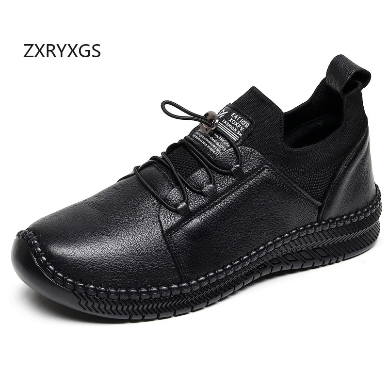 ZXRYXGS Top Cowhide Deep Mouth Women Sneakers Leisure Shoes 2025 New Spring Soft Sole Anti Slip Wear-resistant Flat Trendy Shoes
ZXRYXGS Top Cowhide Deep Mouth Women Sneakers Leisure Shoes 2025 New Spring Soft Sole Anti Slip Wear-resistant Flat Trendy Shoes
