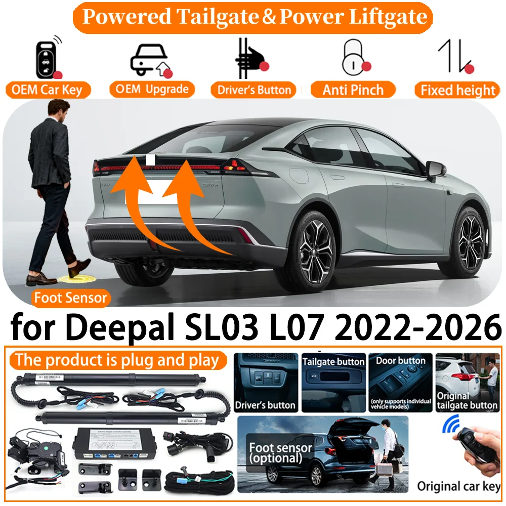Car OEM Smart Powered Tailgate system for Deepal SL03 L07 2022-2026 Automatic Electric Power Tailgate Tail Gate Lift kit
Car OEM Smart Powered Tailgate system for Deepal SL03 L07 2022-2026 Automatic Electric Power Tailgate Tail Gate Lift kit