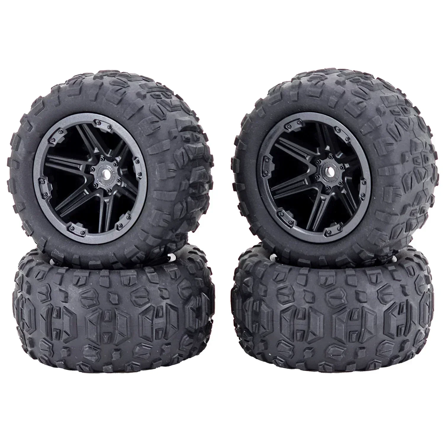 4PCS 85mm 12mm Hex Rubber Tires Wheels for SCY 16101 16103 16104 MJX H16P 16208 16207 16210 1/14 1/16 RC Monster Truck Upgrade
4PCS 85mm 12mm Hex Rubber Tires Wheels for SCY 16101 16103 16104 MJX H16P 16208 16207 16210 1/14 1/16 RC Monster Truck Upgrade