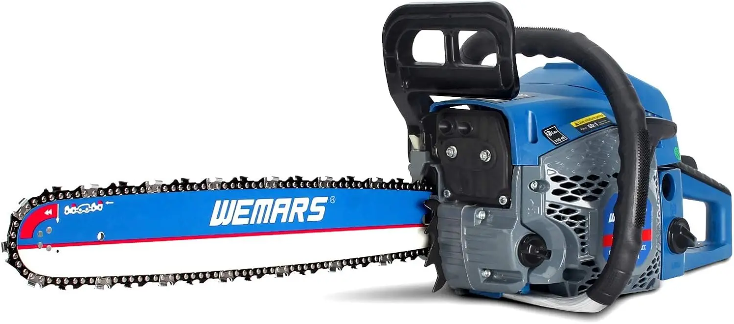 52cc Chainsaws 18 Inch Bar Power Chain Saws, Powered Chainsaw 2 Stroke Handed Petrol Chain Saw for Cutting Wood
52cc Chainsaws 18 Inch Bar Power Chain Saws, Powered Chainsaw 2 Stroke Handed Petrol Chain Saw for Cutting Wood