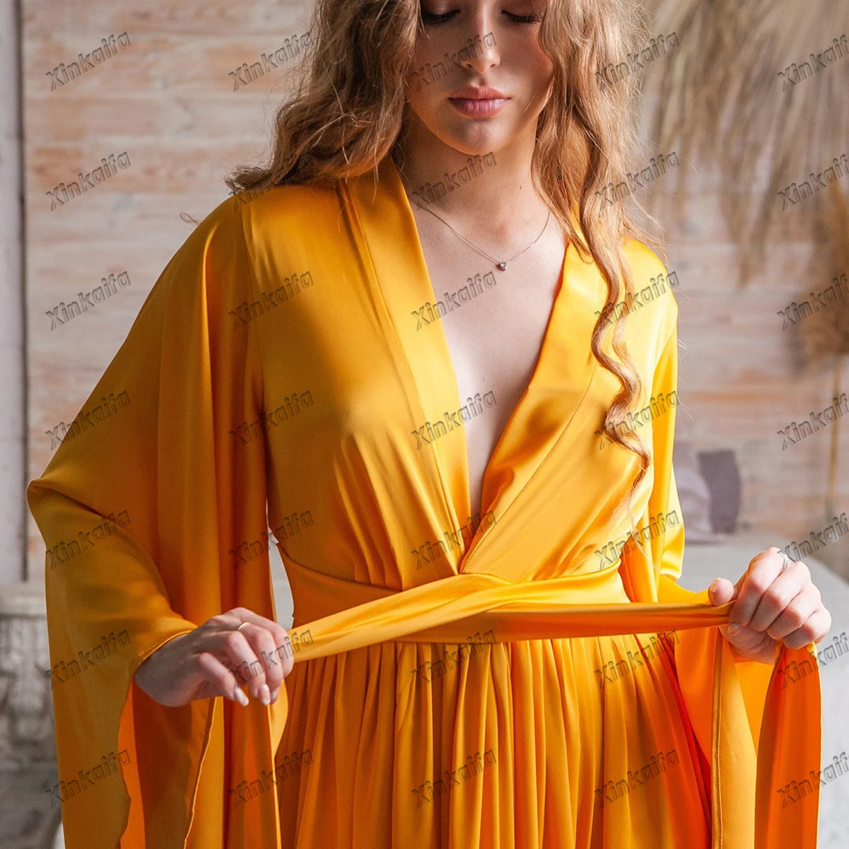Comfort Sleepwear Bridal Dress Skin Friendly New Tie Belt Long Bathrobe Women Pajamas Housecoat Nightwear Color Size Customized
Comfort Sleepwear Bridal Dress Skin Friendly New Tie Belt Long Bathrobe Women Pajamas Housecoat Nightwear Color Size Customized