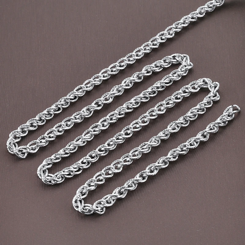 1 метр нержавеющая сталь панк поворотная веревочная цепочка для ювелирных изделий DIY браслет трендовое ожерелье женские аксессуары товары для рукоделия
1 метр нержавеющая сталь панк поворотная веревочная цепочка для ювелирных изделий DIY браслет трендовое ожерелье женские аксессуары товары для рукоделия