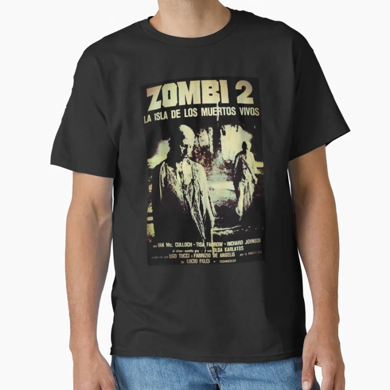 Zombi 2 italian horror 80s vintage horror movies T Shirt for men large size Adult tops S-6XL Scary halloween clothing
Zombi 2 italian horror 80s vintage horror movies T Shirt for men large size Adult tops S-6XL Scary halloween clothing
