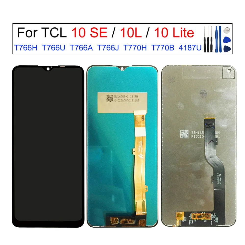 LCD Display+Touch Screen Digitizer Assembly For TCL 10 SE T766,For TCL 10L,10 Lite T770 ,Screen Replacement Parts,With Tools
LCD Display+Touch Screen Digitizer Assembly For TCL 10 SE T766,For TCL 10L,10 Lite T770 ,Screen Replacement Parts,With Tools