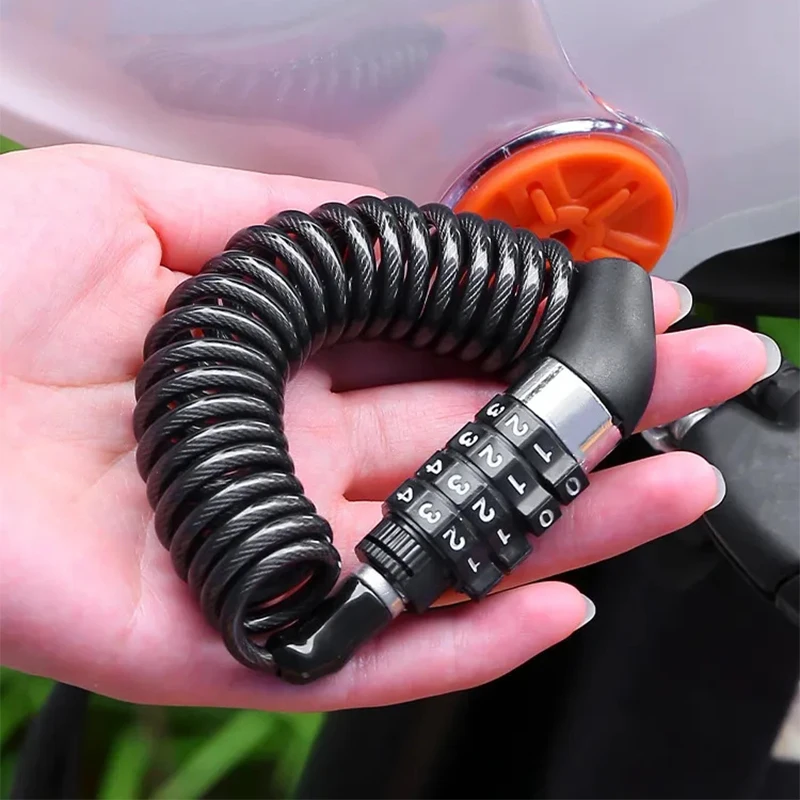 Motorcycle Electric Bicycle Helmet Anti-lost Lock Anti-theft Password Retractable Lock Mini Portable Steel Cable Password Lock
Motorcycle Electric Bicycle Helmet Anti-lost Lock Anti-theft Password Retractable Lock Mini Portable Steel Cable Password Lock