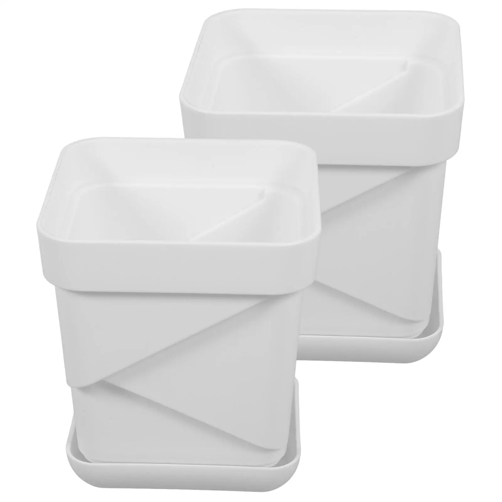 2 Pcs Breathable Flower Pots for Succulents Square PP Material Water Drainage System Plants Planter
2 Pcs Breathable Flower Pots for Succulents Square PP Material Water Drainage System Plants Planter