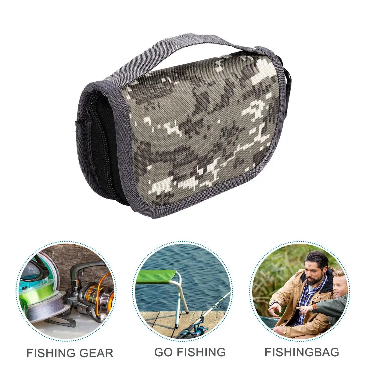 EVA Fishing Tackle Bag Camouflage Portable Bait Container Storage Lure Box Durable Anti Slip Zipper Carabiner Hooks Tool
EVA Fishing Tackle Bag Camouflage Portable Bait Container Storage Lure Box Durable Anti Slip Zipper Carabiner Hooks Tool