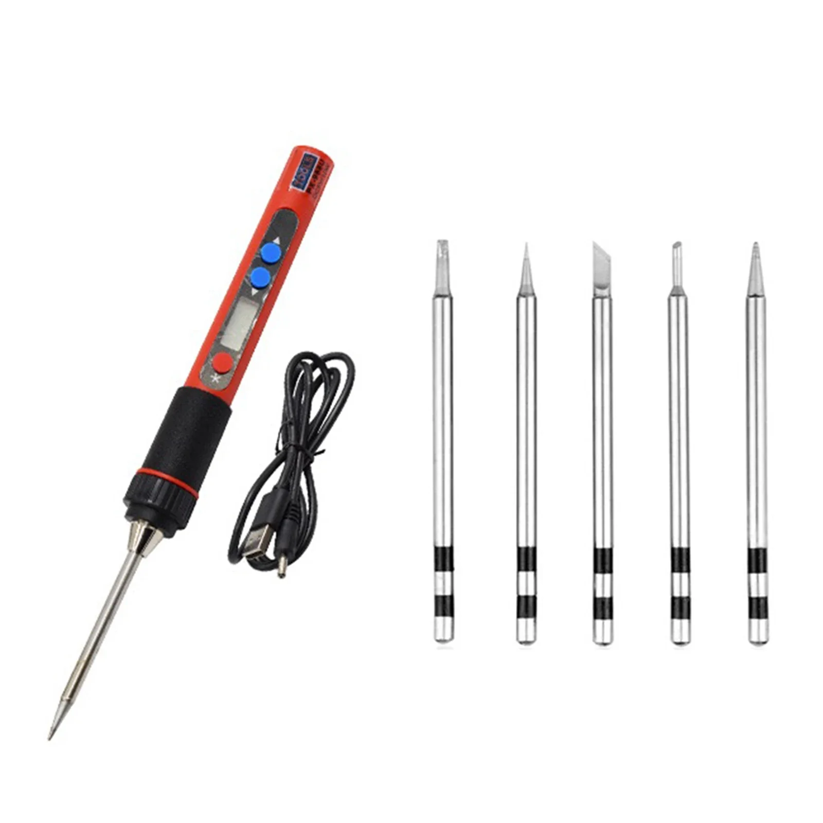 USB Rechargeable Cordless Soldering Iron Adjustable Temperature Soldering Iron 1 Metre Power Cord Fast Heating
USB Rechargeable Cordless Soldering Iron Adjustable Temperature Soldering Iron 1 Metre Power Cord Fast Heating