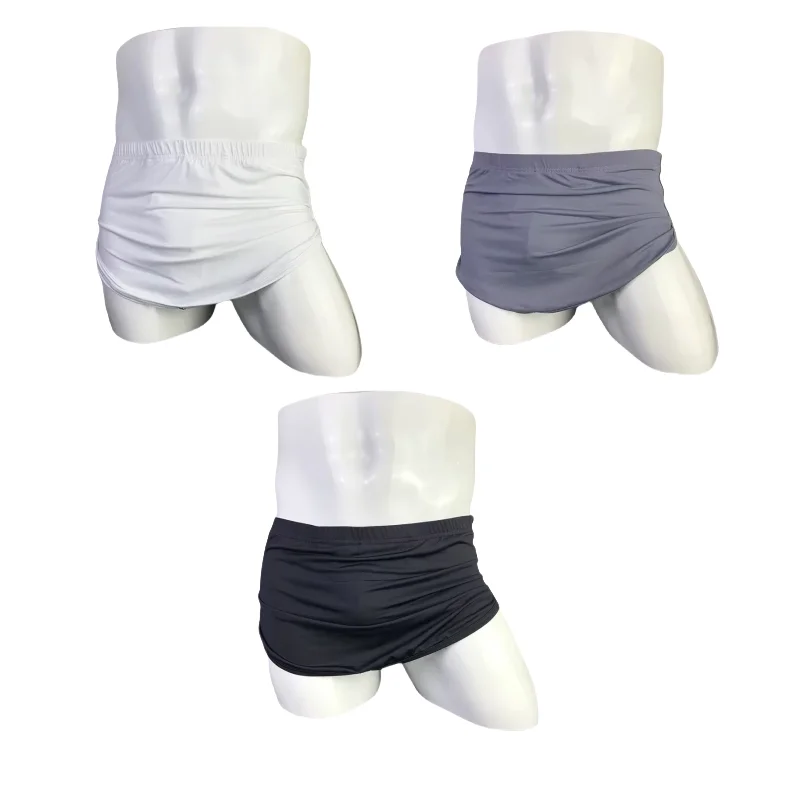 3 Pack Men's Low Waist Boxer Briefs Ice Silk Breathable Moisture Wicking Underwear Male Panties
3 Pack Men's Low Waist Boxer Briefs Ice Silk Breathable Moisture Wicking Underwear Male Panties