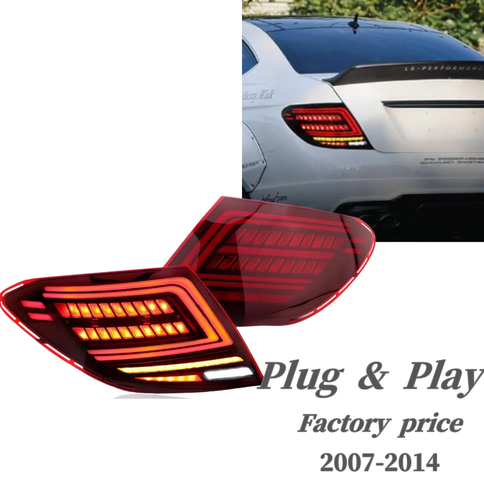 Premium Auto Lighting System - LED Taillights Rear Lamp for 2007 - 2014 W204 C180 C200 C260 C300
Premium Auto Lighting System - LED Taillights Rear Lamp for 2007 - 2014 W204 C180 C200 C260 C300