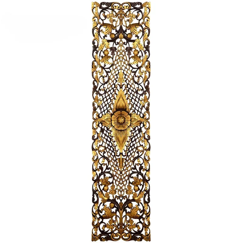 Thailand Imported Crafts Southeast Asia Teak Gold Drawing Hollow Carved Board Home Ornament
Thailand Imported Crafts Southeast Asia Teak Gold Drawing Hollow Carved Board Home Ornament