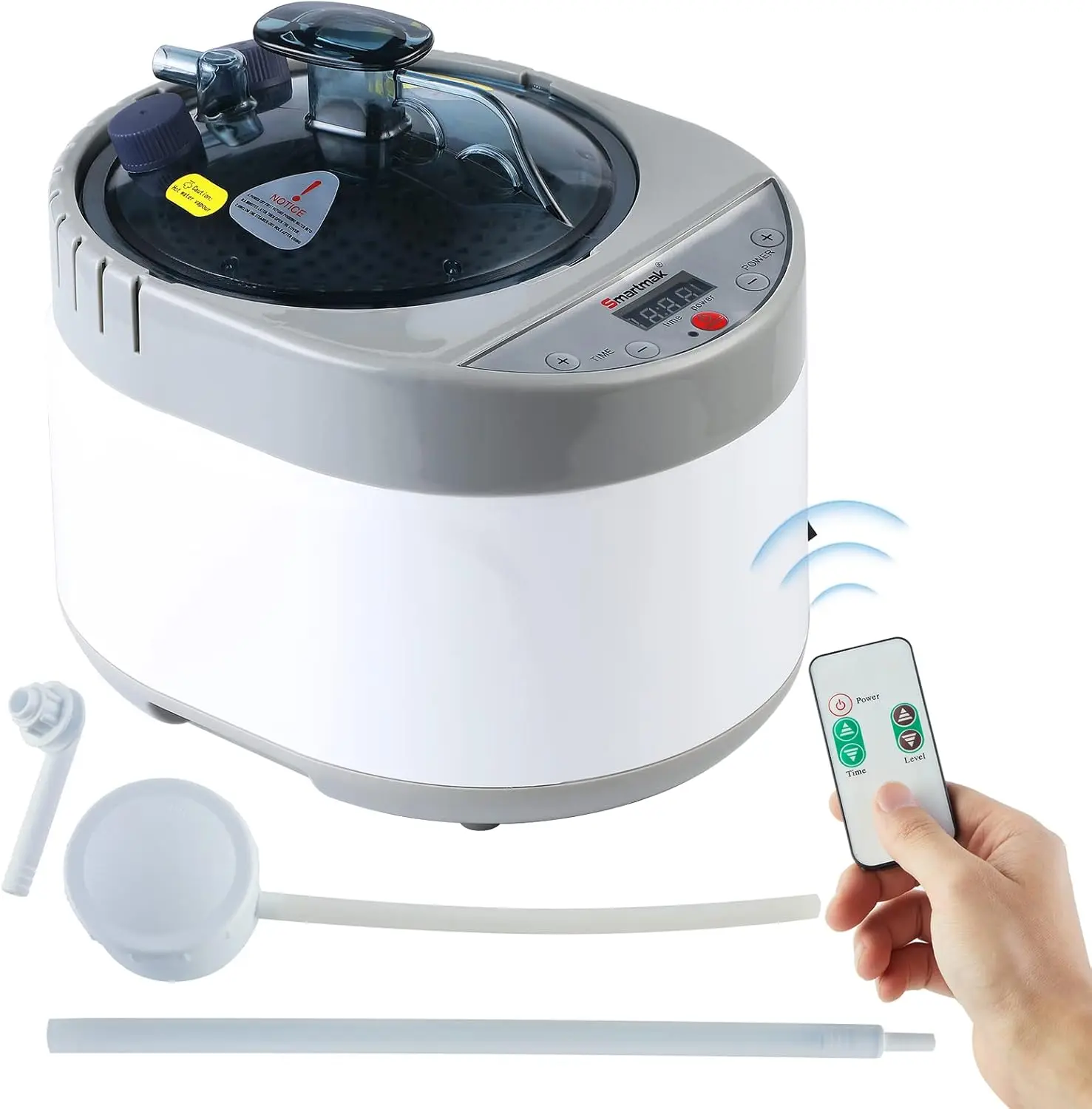 Portable 4L Steam Sauna Steamer with Remote Control, 1500W Spa Steam Pot Generator, Timer Display & Herbal Box for Home Use,
Portable 4L Steam Sauna Steamer with Remote Control, 1500W Spa Steam Pot Generator, Timer Display & Herbal Box for Home Use,