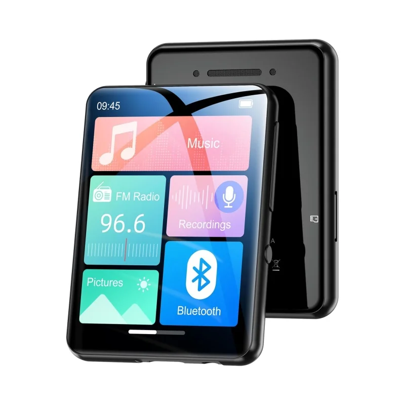 128GB MP3 Player Portable with Bluetooth 5.4 2.4' Full Touchscreen Built-in Speakers FM Radio Voice Record Function
128GB MP3 Player Portable with Bluetooth 5.4 2.4' Full Touchscreen Built-in Speakers FM Radio Voice Record Function