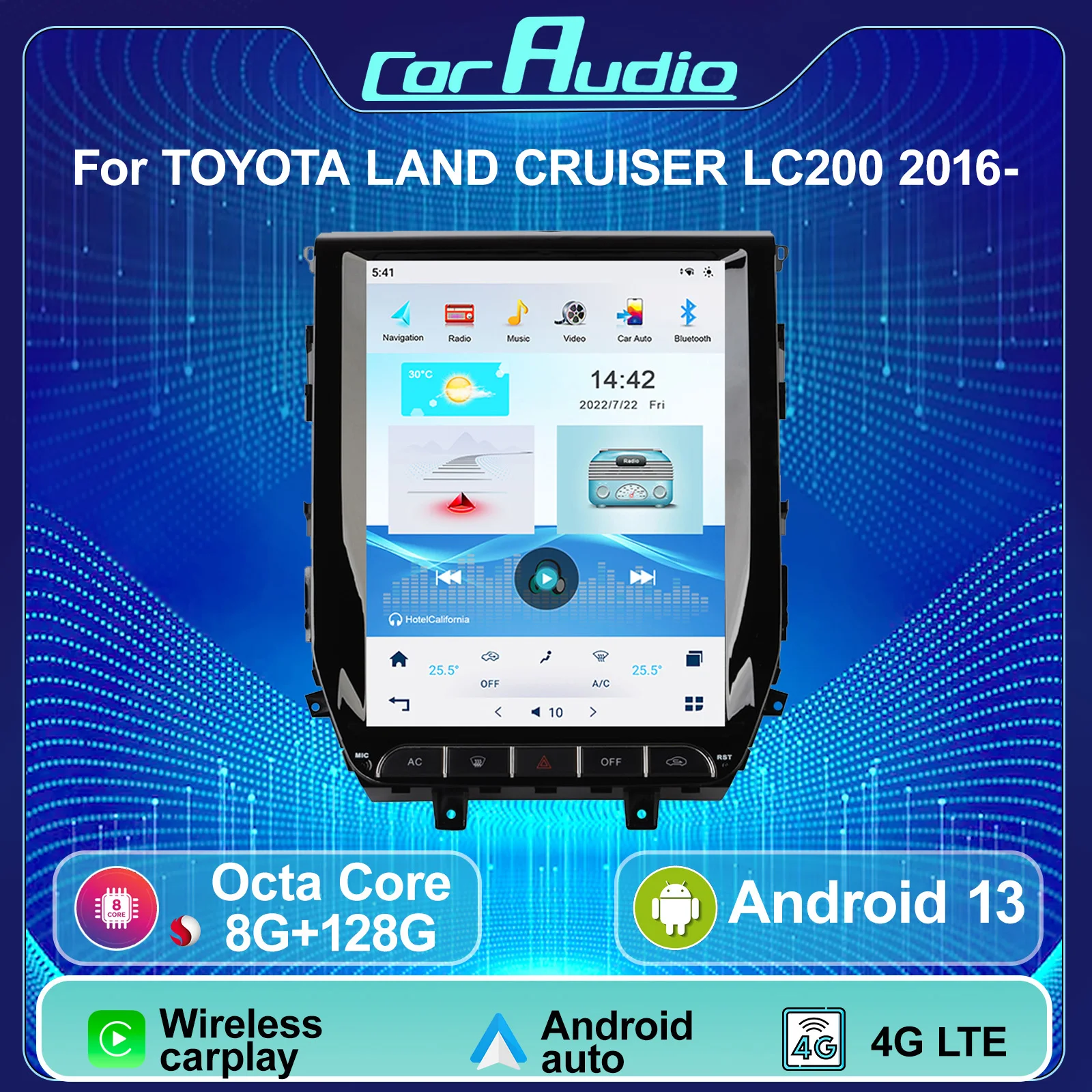 12.1" Android Car Multimedia Stereo for TOYOTA Land Cruiser LC200 2016- in Dash GPS Navigation Autoradio Player WiFi
12.1" Android Car Multimedia Stereo for TOYOTA Land Cruiser LC200 2016- in Dash GPS Navigation Autoradio Player WiFi