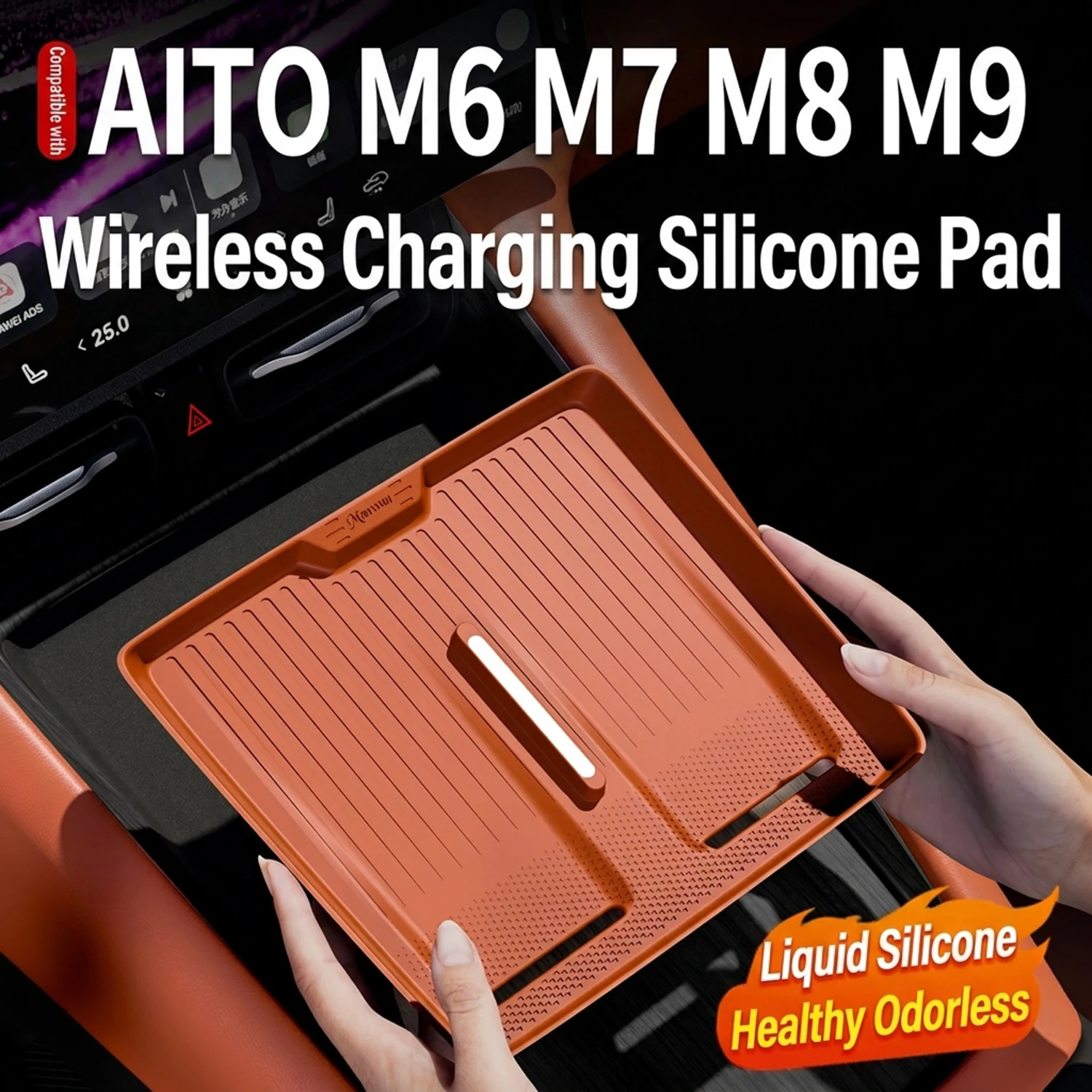 Wireless Charging Silicone Pad for AITO M6 Center Console Anti-Slip Protective Mat Car Interior Accessories
Wireless Charging Silicone Pad for AITO M6 Center Console Anti-Slip Protective Mat Car Interior Accessories
