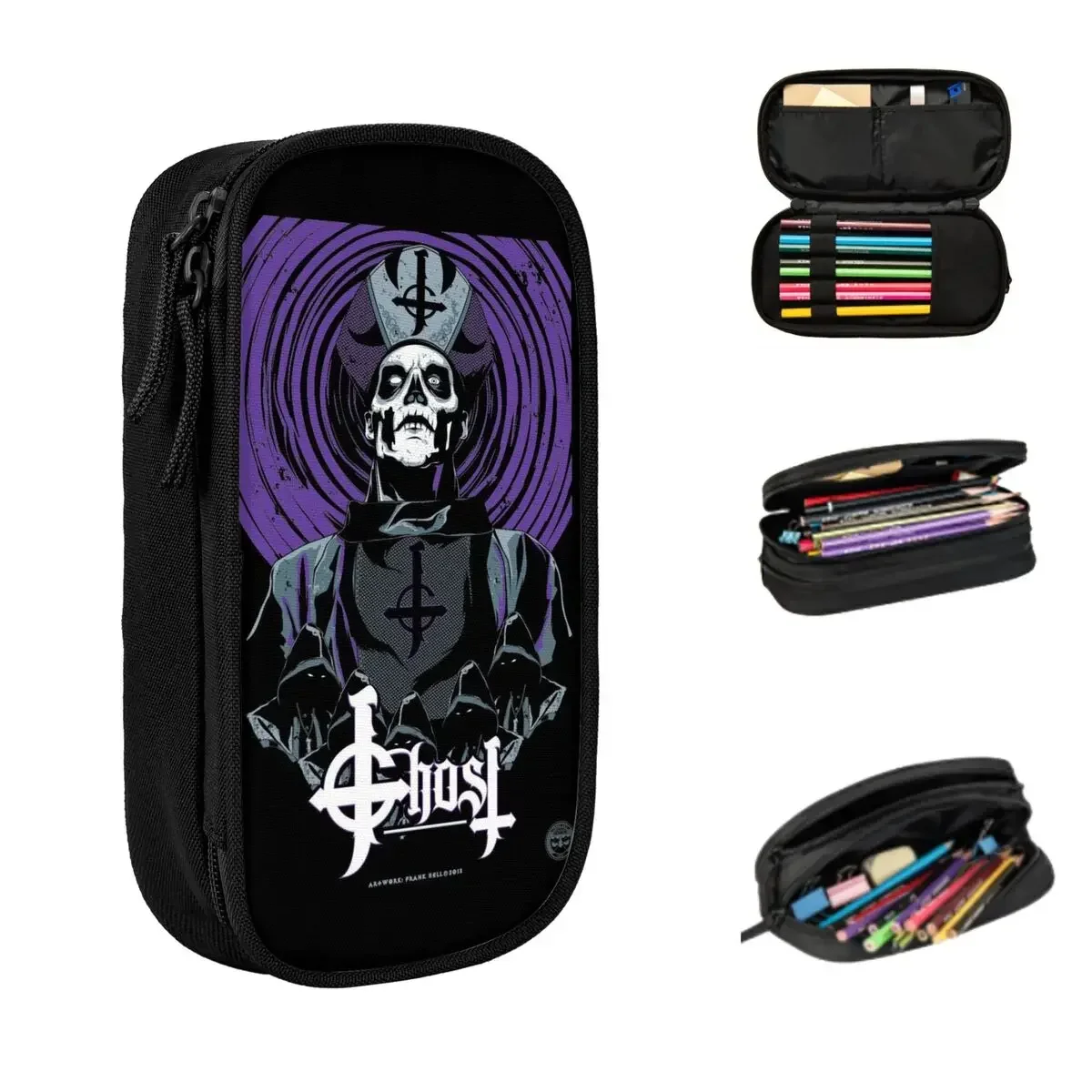 Рок-группа Ghost BC Пеналы большой емкости Сумки для ручек Коробка для ручек Пенал для мальчиков и девочек Студенты Канцелярские принадлежности Школьный офис
Рок-группа Ghost BC Пеналы большой емкости Сумки для ручек Коробка для ручек Пенал для мальчиков и девочек Студенты Канцелярские принадлежности Школьный офис