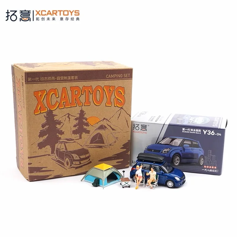 XCartoys 1:64 Suzuki Swift Metallic Blue с кемпинговым набором, литая под давлением модель автомобиля
XCartoys 1:64 Suzuki Swift Metallic Blue с кемпинговым набором, литая под давлением модель автомобиля