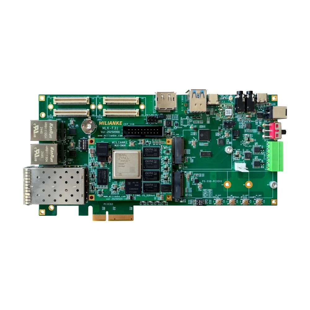 Многоинтерфейсная плата разработки ZYNQ UltraScale+ с ОС Linux для систем управления в реальном времени, машинного зрения, робототехники, приложений 4K
Многоинтерфейсная плата разработки ZYNQ UltraScale+ с ОС Linux для систем управления в реальном времени, машинного зрения, робототехники, приложений 4K